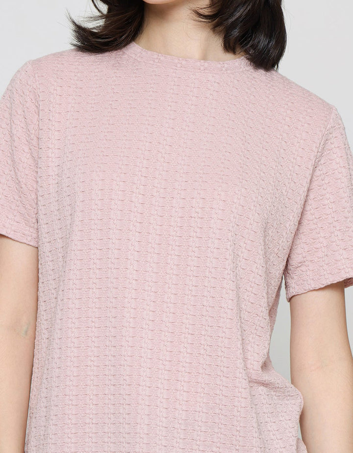 Connexion Textured Detail Kaos Wanita