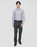 Stanley Adams Slim Stripe Oxford Kemeja Pria