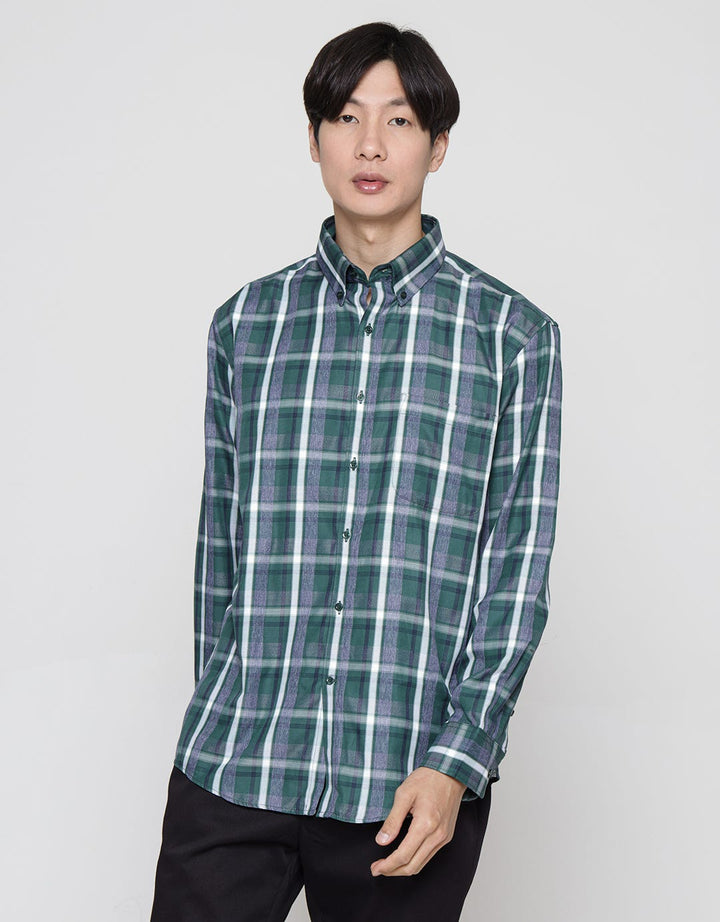 Cole Long Sleeve Shirt Regular Cotton Big Checks 35