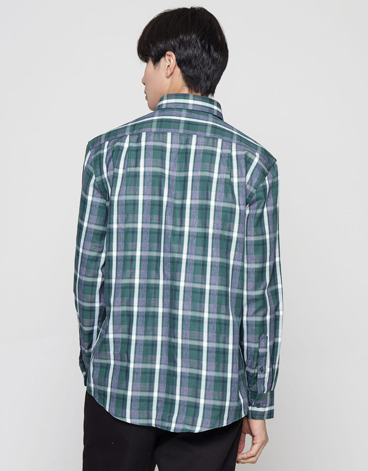 Cole Long Sleeve Shirt Regular Cotton Big Checks 35