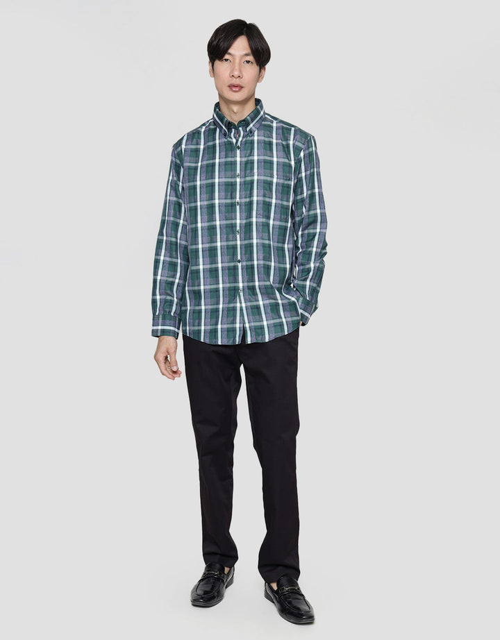 Cole Long Sleeve Shirt Regular Cotton Big Checks 35