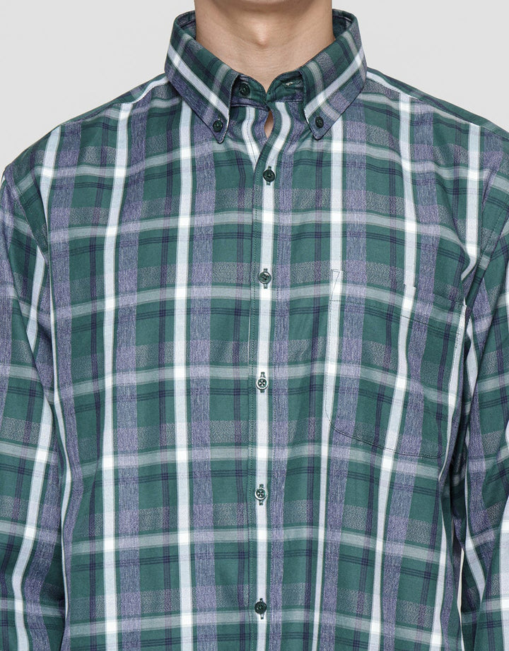 Cole Long Sleeve Shirt Regular Cotton Big Checks 35