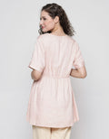 Connexion Mom Short Sleeve Blouse V Neck Livaeco