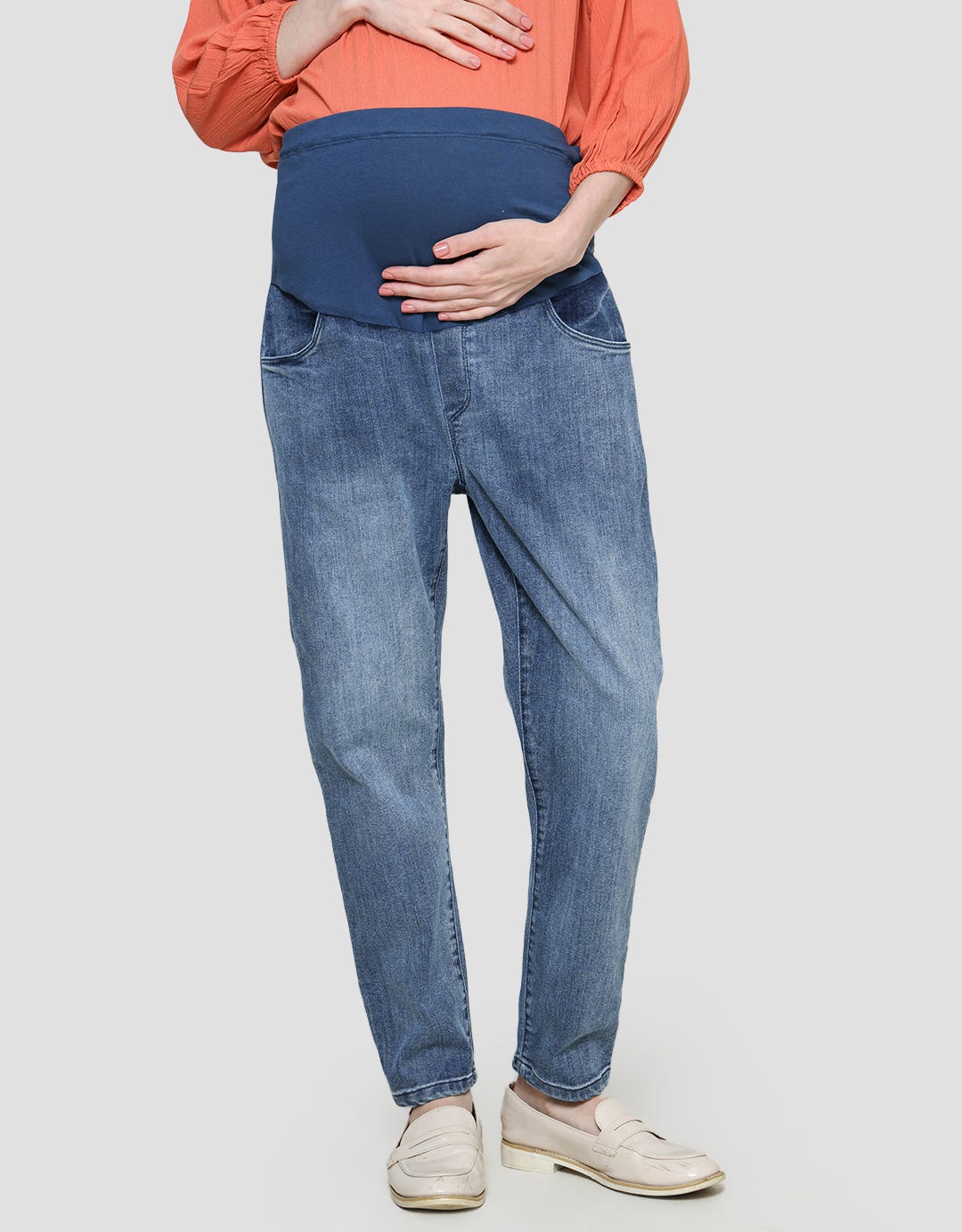 Connexion Mom Mandalika Celana Maternity Denim Wanita