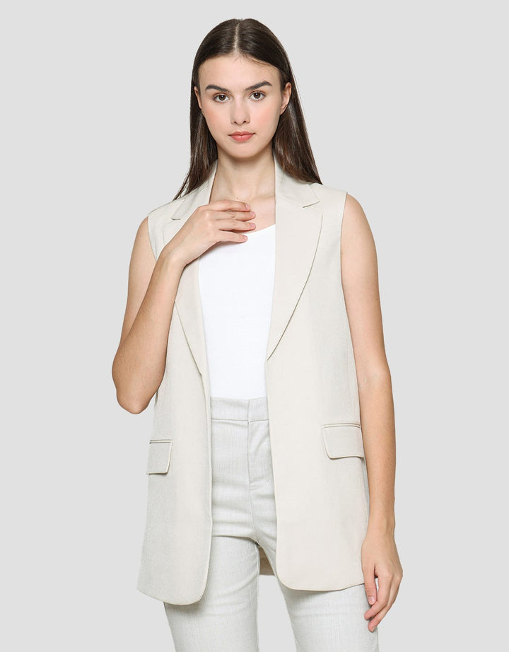 Connexion Blazer Tanpa Lengan Wanita