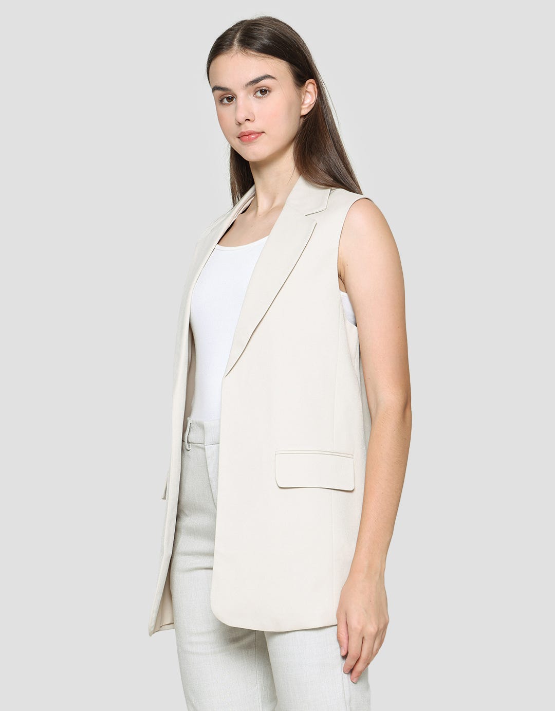 Connexion Blazer Tanpa Lengan Wanita