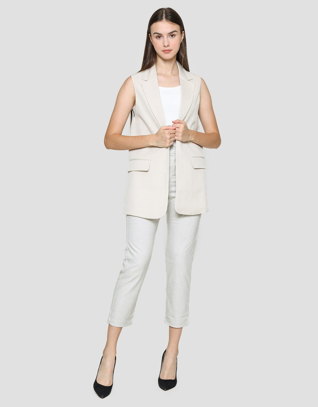 Connexion Blazer Tanpa Lengan Wanita