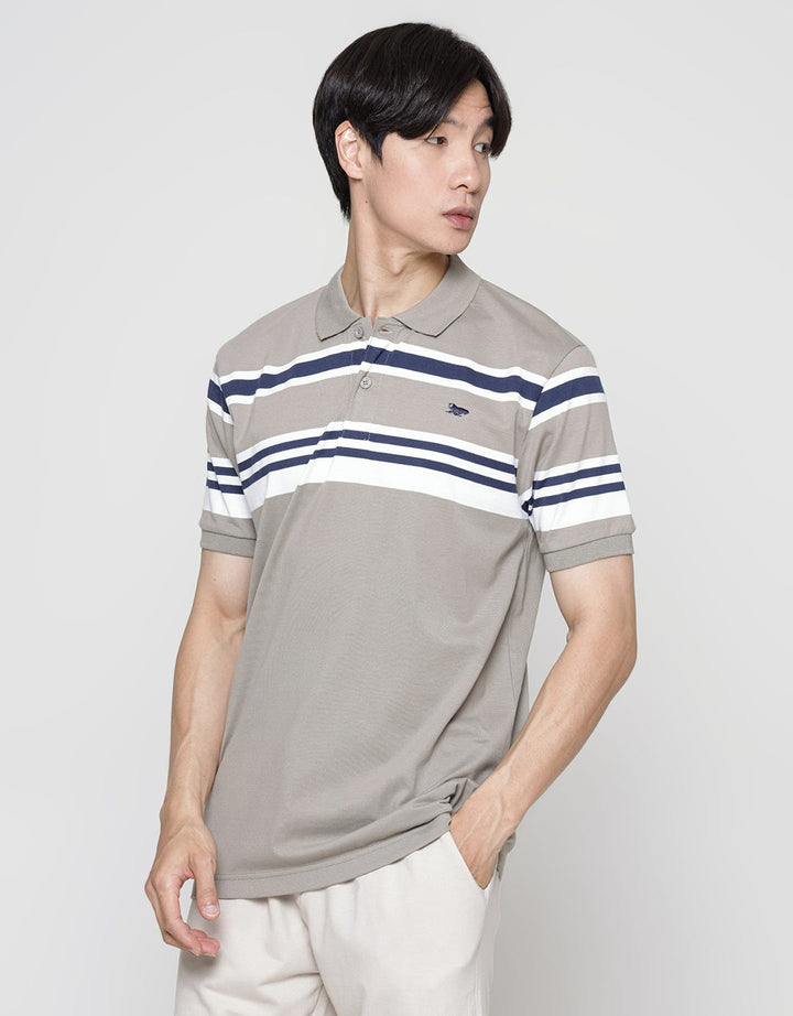 Walrus Kaos Polo Stripes Casual Pria
