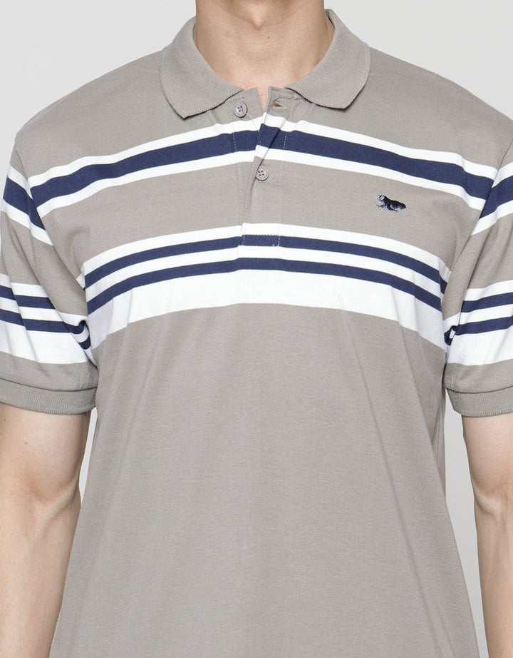 Walrus Kaos Polo Stripes Casual Pria