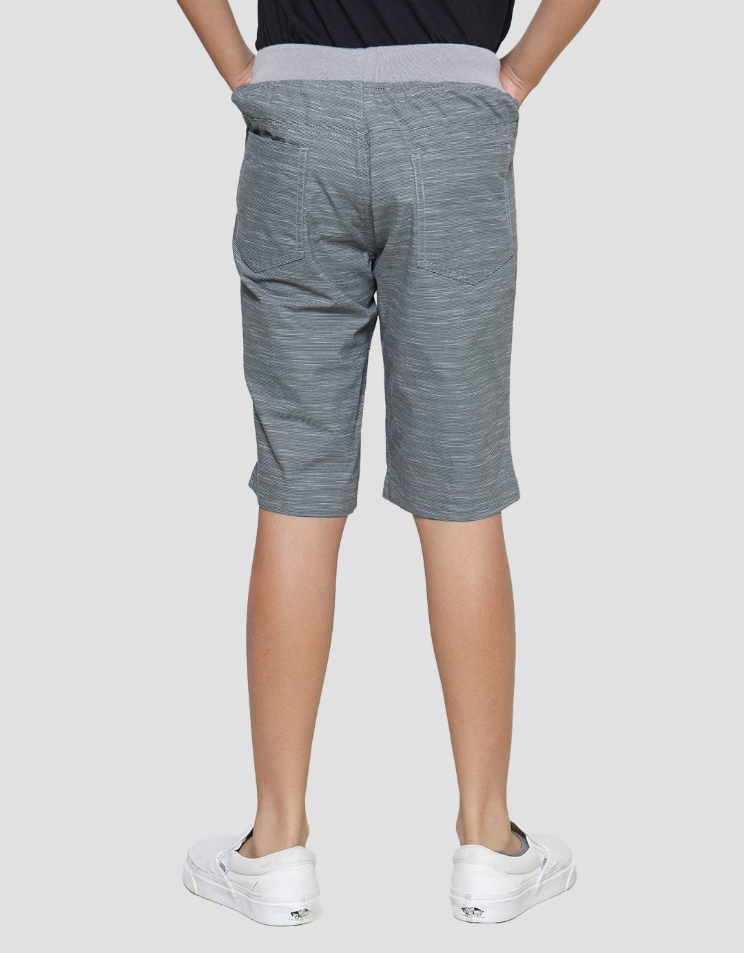 Nevada Celana Pendek Canvas Woven Print Stripe Anak Laki-Laki