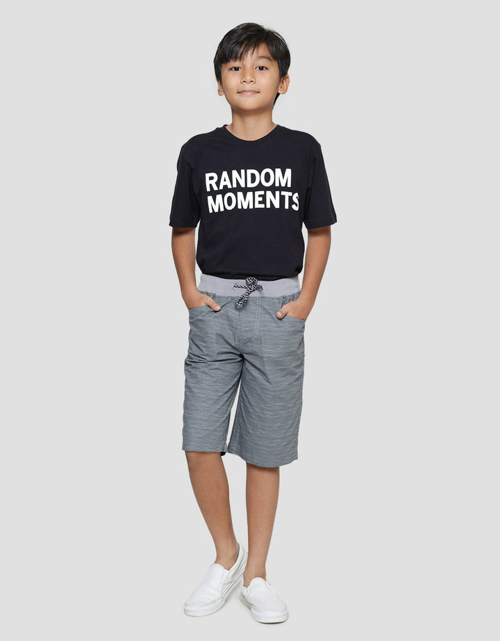 Nevada Celana Pendek Canvas Woven Print Stripe Anak Laki-Laki