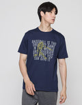 Anyday Word Baseball Print Men's T-Shirt