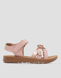 Little M Flower Sandal Ankle Strap Girls
