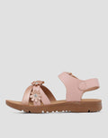 Little M Flower Sandal Ankle Strap Girls