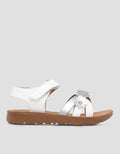 Little M Flower Sandal Ankle Strap Girls