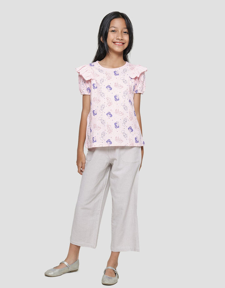 Disney Princess Ruffle Kaos Anak Perempuan