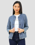 Geela Kagome Two Baju Set Denim Wanita
