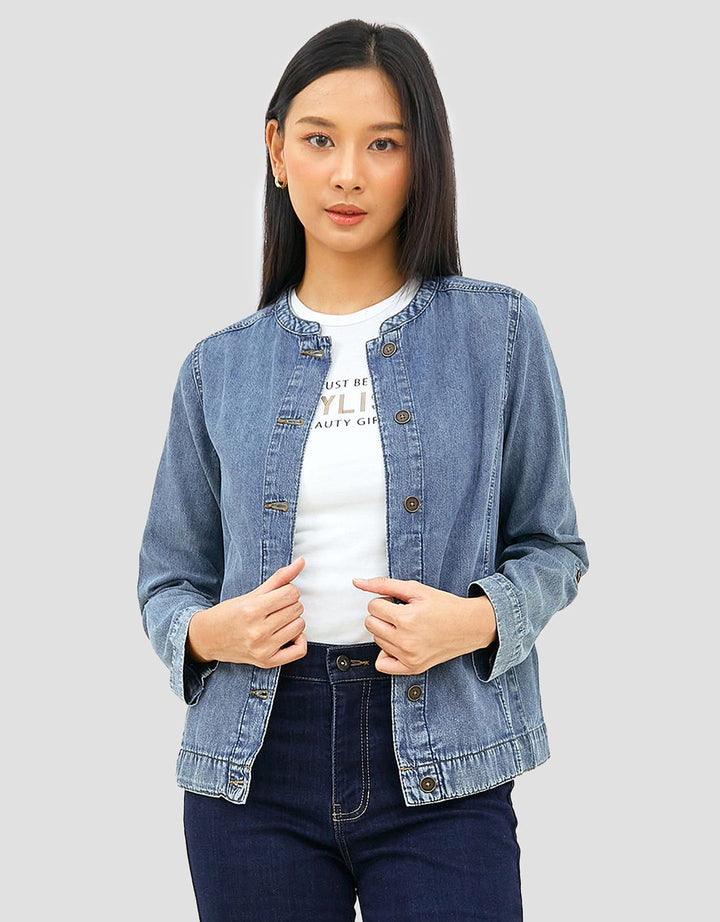 Geela Kagome Two Piece Denim Set Women