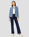 Geela Kagome Two Baju Set Denim Wanita