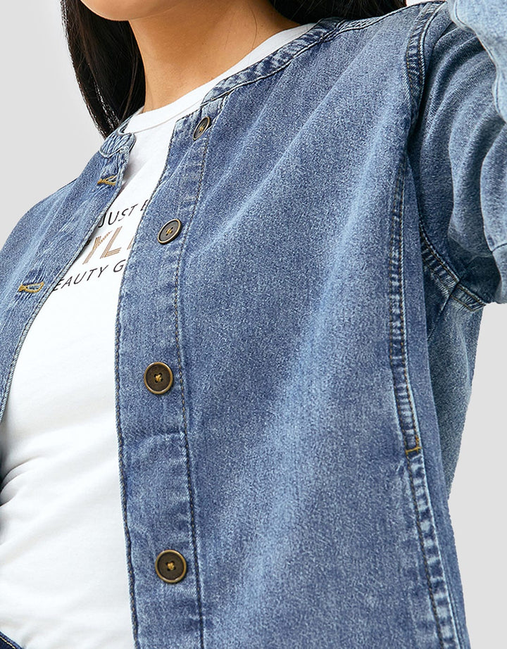 Geela Kagome Two Piece Denim Set Women