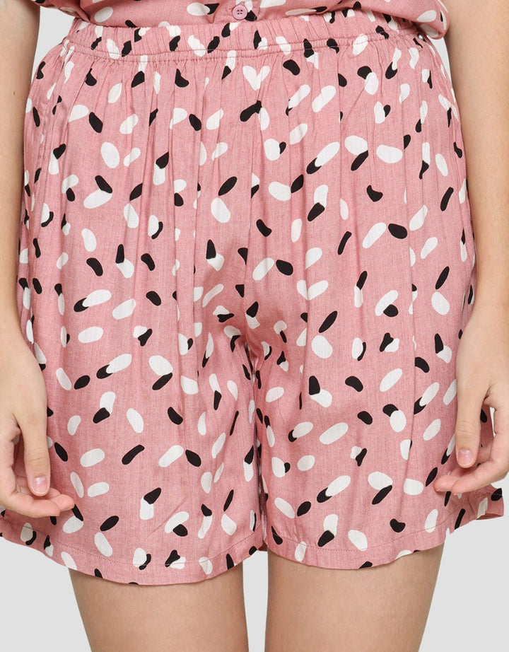 Nevada Piyama Setelan Wanita Print Wavy Line