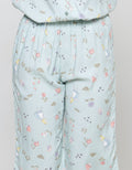 Disney Alice Green Rayon Baju Tidur Set Capri Wanita