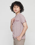 Little M Casual Texture Koko Anak Laki-laki