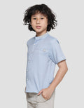 Little M Heringbone Kemeja Anak Laki-laki
