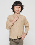 Little M Kurta Solid Baju Koko Anak Laki-laki