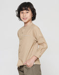 Little M Kurta Solid Baju Koko Anak Laki-laki