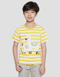 Little M Lets Go Vacay Boys Short Sleeve T-Shirt