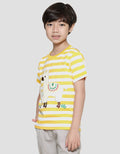 Little M Lets Go Vacay Boys Short Sleeve T-Shirt