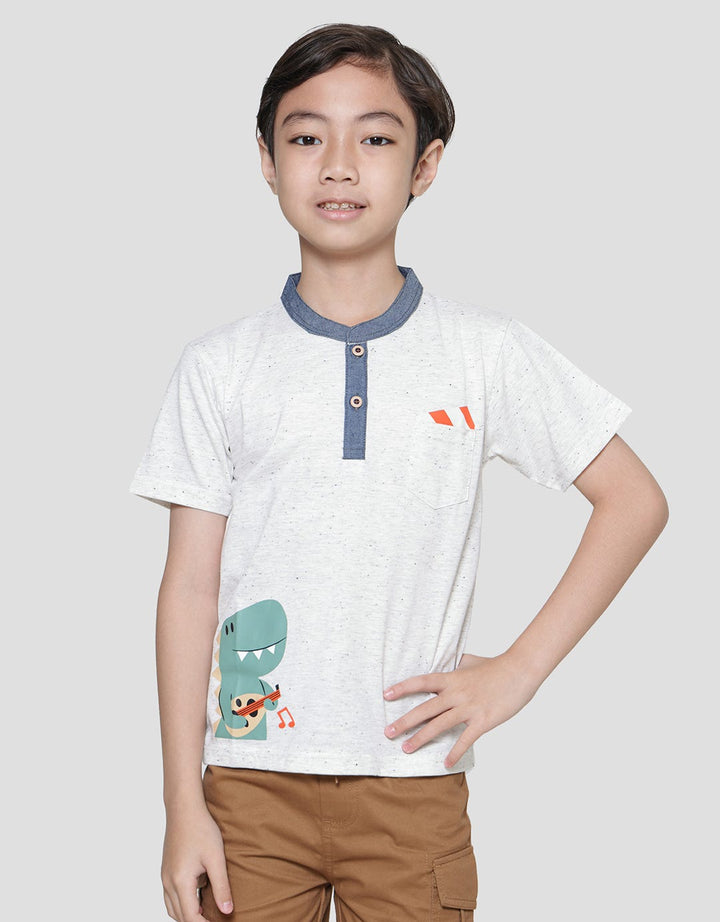 Little M Henley Dropping Boys T-Shirt