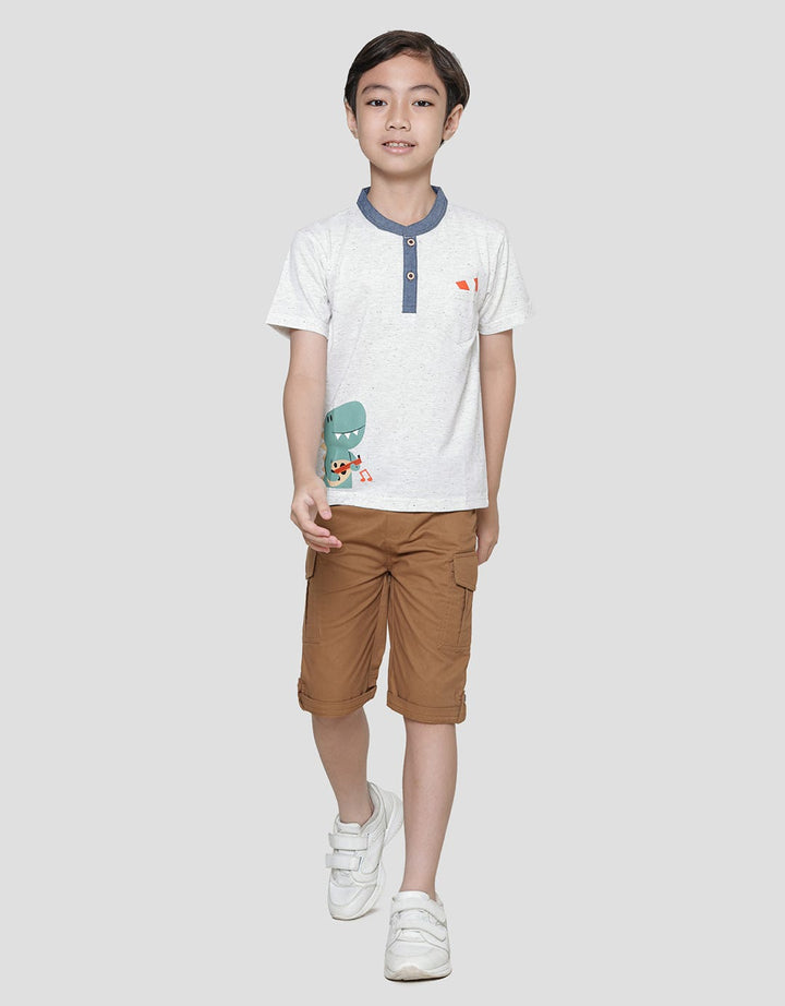 Little M Henley Dropping Boys T-Shirt