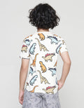 Little M Dino Print Style Kaos Anak Laki-laki