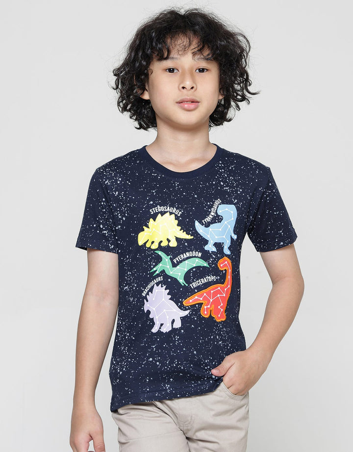 Little M Kaos Lengan Pendek Anak Laki-laki Print Print Full Print Dino