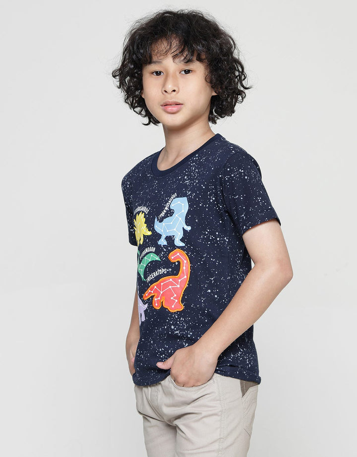 Little M Kaos Lengan Pendek Anak Laki-laki Print Print Full Print Dino