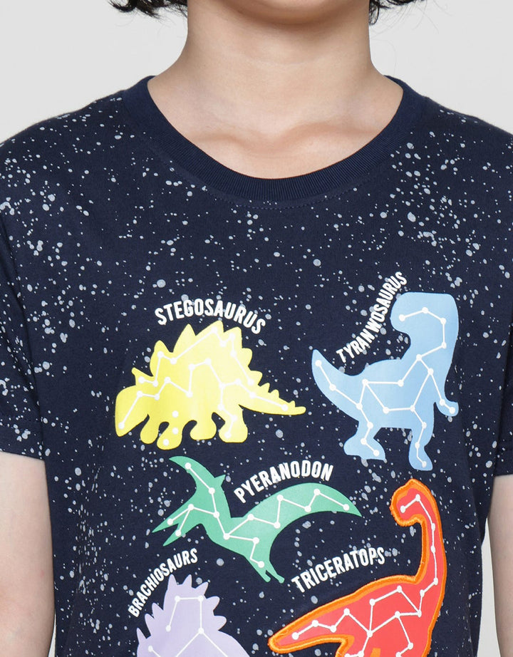 Little M Kaos Lengan Pendek Anak Laki-laki Print Print Full Print Dino