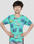 Little M Truck Kantong Sablon Kaos Lengan Pendek Anak Laki-laki