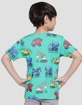 Little M Truck Kantong Sablon Kaos Lengan Pendek Anak Laki-laki
