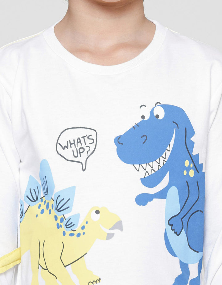 Little M Sweater Anak Laki-laki Galaxy Dino Aplikasi Cucuk