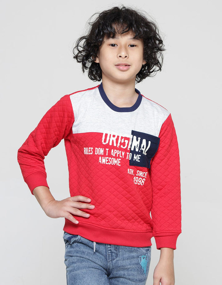 Little M Emboss Original Sweater Anak Laki-laki