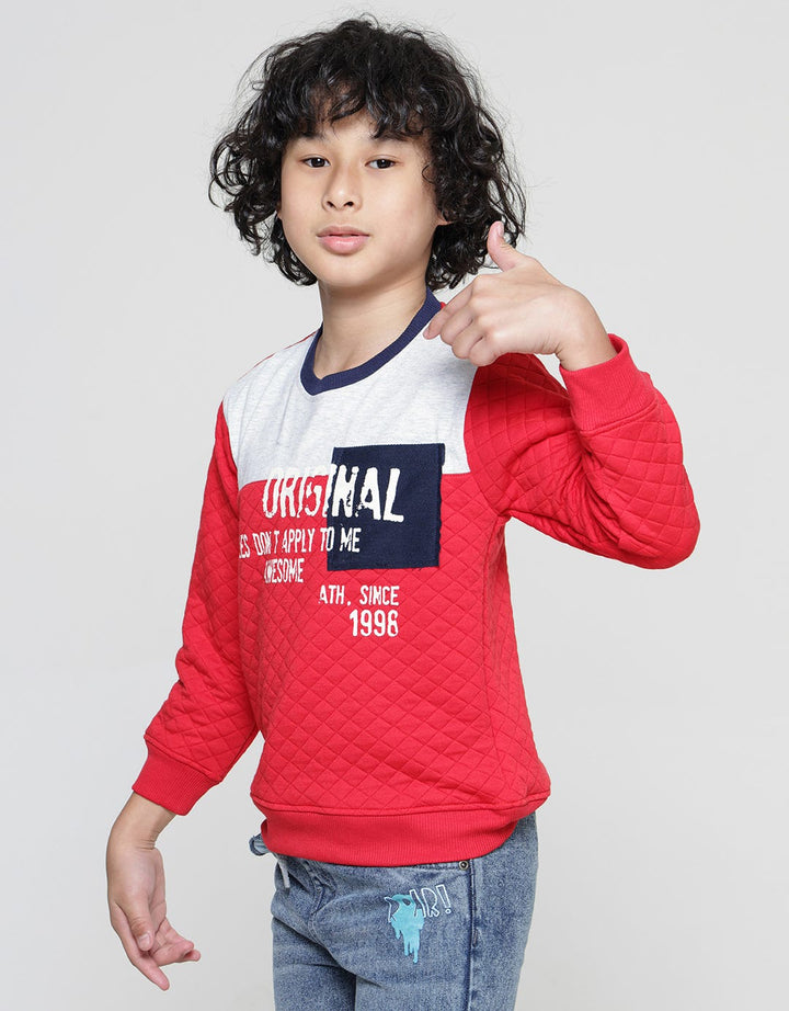 Little M Emboss Original Sweater Anak Laki-laki