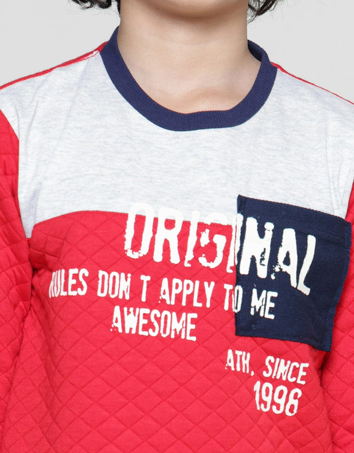 Little M Emboss Original Sweater Anak Laki-laki