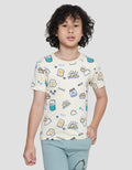 Little M Full Print Great Day Kaos Lengan Pendek Anak Laki-Laki