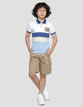 Little M Cut N Sewn Gajah Kaos Polo Anak Laki-Laki