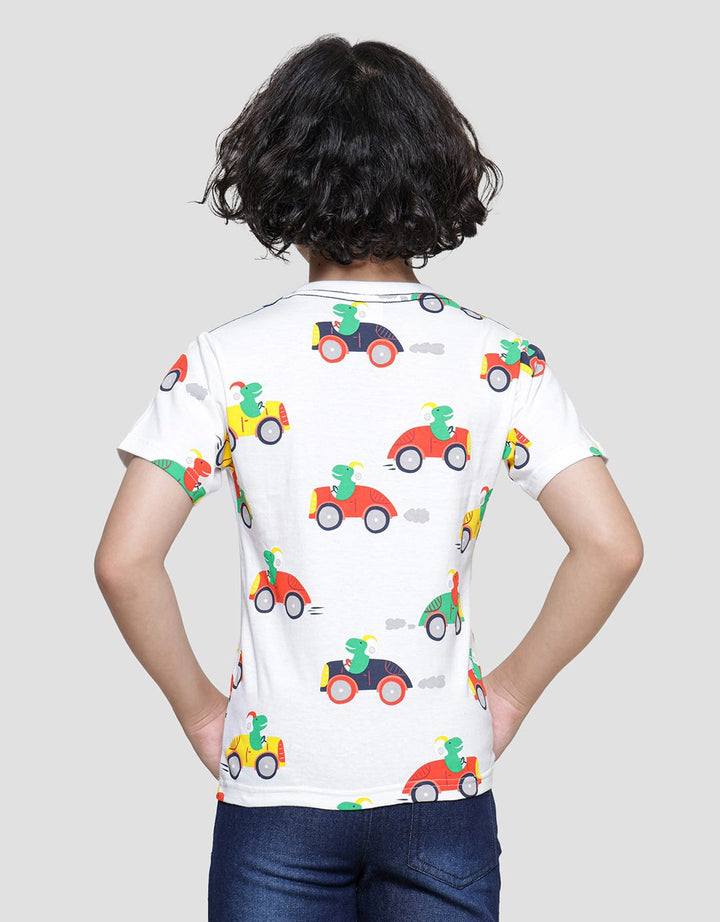 Little M Dino Pocket Boys T-Shirt