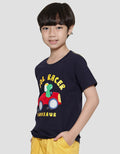 Little M Cool Racer Aplikasi Bulu Kaos Lengan Pendek Anak Laki-Laki