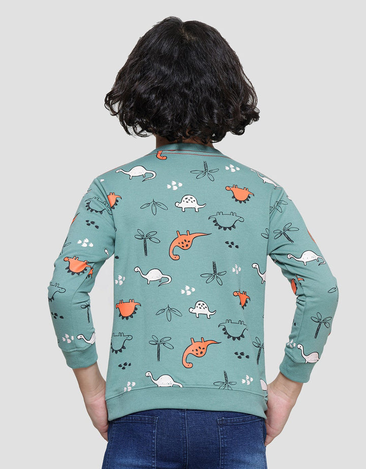 Little M Dino Print Sweater Anak Laki-laki
