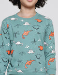 Little M Dino Print Sweater Anak Laki-laki